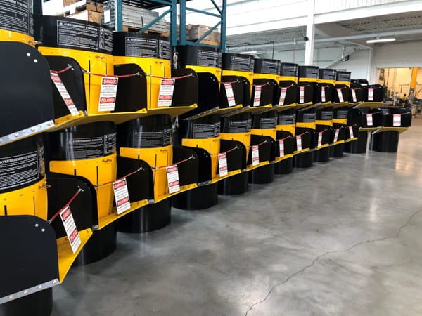 Black Superchute door sections ready to ship.