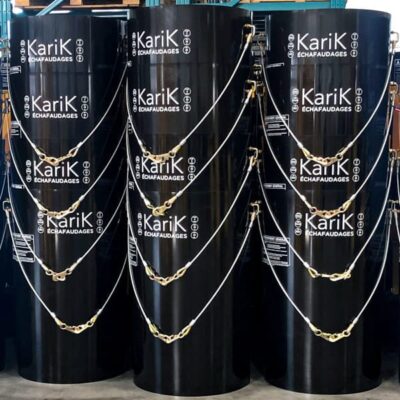 Custom branded black Superchutes.